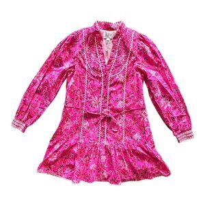 Lilly Pulitzer Arletta Dress Size 8 Passion Fruit Pink Giraffic Park